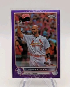 Albert Pujols 2022 Topps Chrome Update Baseball Purple Refractor SP #USC50 - Picture 1 of 2