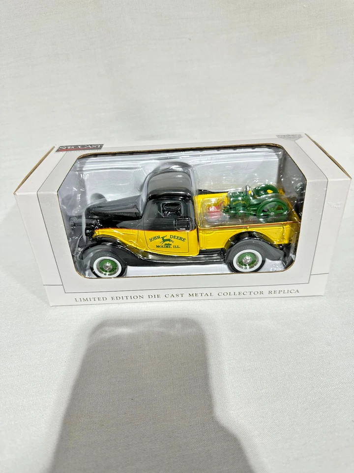 John Deere 1937 Ford Pickup With Waterloo Boy Engine By Speccast 1/24th Scale - Image 1 of 4
