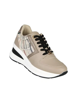 Gattinoni Sneakers donna stringate con zeppa - taupe - Immagine 1 di 4