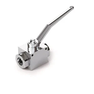 Hydraulic 2 Way Ball Valve with Fixing Holes, BSP Ports, RS 2 VIE, 1/4" to 2" - Picture 1 of 3