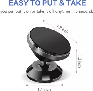 Phone Holder For Car Universal Magnetic Phone Holder iPhone Xiaomi samsung - Picture 1 of 6