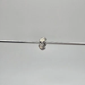 Genuine Pandora Grey Moonstone Cabochon Spacer Charm ALE 925 #790538MS - Picture 1 of 3