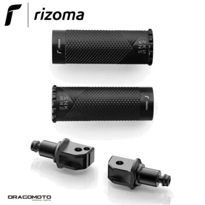 BMW F 800 R 2009-2011 Pedane Snake RIZOMA PE615B PE791B Nero passeggero Foto 1 de 4