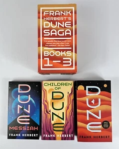 Dune Saga Frank Herbert's 3-Book Boxed Set 2020 Paperback Books - Picture 1 of 15