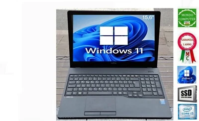 COMPUTER PORTATILE FUJITSU A555 CPU INTEL CORE  i5 5200U SSD WINDOWS 11 - Immagine 1 di 2