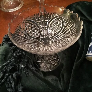Perkins Open Compote New Martinsville EAPG Early American Pattern Glass Antique - Picture 1 of 6