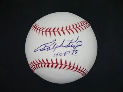 RALPH KINER SIGNED OFFICIAL OMLB BASEBALL INSCRIBED "HOF 75" WITH PSA COA - Image 1 of 4
