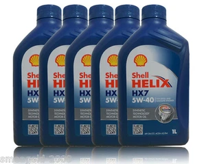 Shell Helix HX7 5W40  5x 1Liter Motorenöl VW 50200, 50500, Fiat - Bild 1 von 3