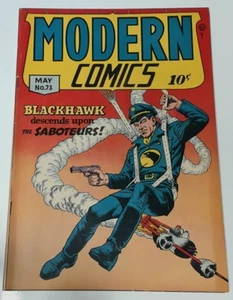 Modern Comics #73 1948 Blackhawk Reed Crandall Torchy Bill Ward GGA FN- - Picture 1 of 2