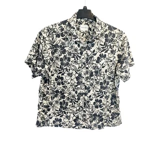 American Eagle Hawaiian Shirt Men's XL Floral Short Sleeve Pocket - Picture 1 of 7