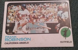 Tarjeta de béisbol 1973 Topps Frank Robinson California Angels #175 - Imagen 1 de 2