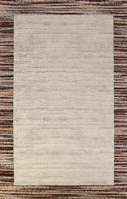 Transitional Style Ivory 6x9 ft Turkish Area Rug Elegant Rugs - Image 1 of 4