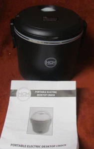 MCM Mark Charles Minilli Portable Electric Desktop Crock Cooker with Insert NEW - Picture 1 of 3