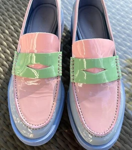 Jeffrey Campbell Lenna Loafer Pastel Color block 7.5 Preppy - Picture 1 of 8