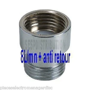 Economiseur régulateur pour douche MF 15x21 1/2" 8 L/mn avec clapet anti retour - Picture 1 of 1