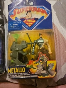  1998 Super man Metallo with hover attack vehicle.Brand New Never Opened - Picture 1 of 2