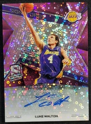 🔥LUKE WALTON 25/25 AUTO 2018-19 Panini Spectra Signatures Neon PINK Prizm DISCO - Image 1 of 4