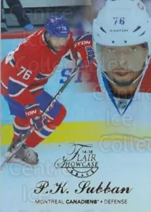 2014-15 Fleer Showcase Flair #37 PK Subban - Imagen 1 de 1