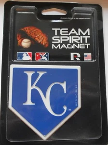 Kansas City Royals Team Spirit Magnet. 3" x 3". Shape of Home Plate #589 - Picture 1 of 1