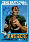 Zeke Bratkowski 1971 Topps #111 Signed Football Card Green Bay Packers Georgia