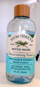 Humphreys Witch Hazel Nourishing Toner with Aloe, Alcohol-Free 8 fl oz Sealed - Picture 1 of 2