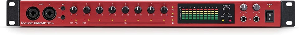 FOCUSRITE CLARETT+ 8PRE INTERFACCIA AUDIO USB 18 IN / 20 OUT - Immagine 1 di 4