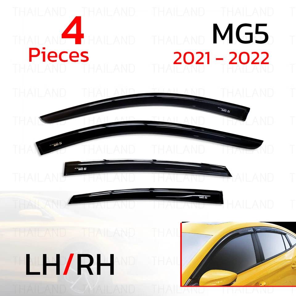 For MG MG5 MG 5 Sedan 2021-'22 Window Sun Visor Rain Guard Deflector - Image 1 of 4