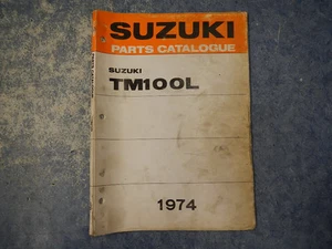 1974 SUZUKI TM100 CRUSADER PARTS CATALOGUE MANUAL TM 100 L 74 75 1975  - Bild 1 von 6