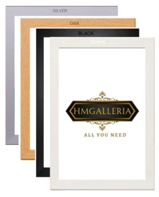 Picture Frame Premium Poster Photo Frames Various Size Black Walnut OAK White - Image 1 of 4