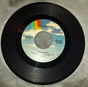Alicia Myers I Want To Thank You & Here's the Ticket 45 RPM record - Picture 1 of 2