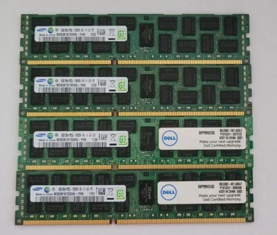 Samsung 32GB (4X8GB) 2Rx4 PC3L-10600R M393B1K70DH0-YH9 Server Memory - Image 1 of 3