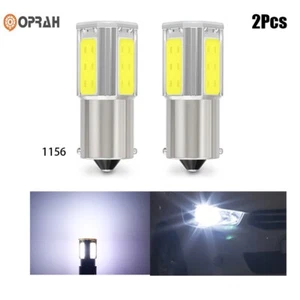 2X 1156 LED White DRL Turn Signal Indicator Parking Light Bulb Lamp Super Bright - Picture 1 of 8