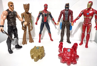 2017 Marvel Avengers Infinity War Power FX 12 Inch Action Figures Bundle of 5 - Image 1 of 4