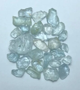 80 Carat Faceted Quality Natural Rough Aquamarine Lot From PAK Loose Gemstone - Picture 1 of 13