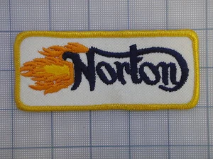 Vintage NORTON patch 70s-80s biker motorcycle motocross dirt bike small - Picture 1 of 1