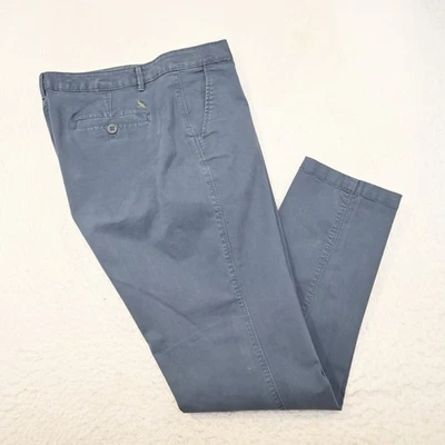 Eddie Bauer Legendwash Boyfriend Slim Stretch Chino Flat Blue Women Size 14 x 30 - Image 1 of 4