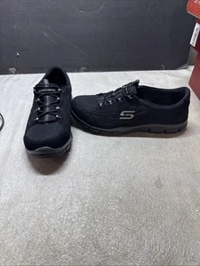 Skechers Sport Women's Black Gratis Bungee Sneaker Shoes size 10 - Picture 1 of 5