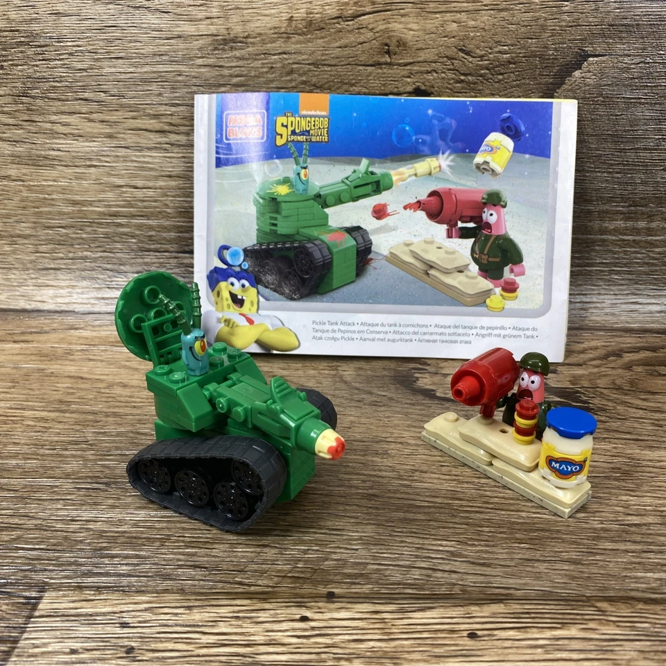 Mega Bloks CND24 SpongeBob SquarePants Pickle Tank Attack 2015 99% Complete - Image 1 of 4