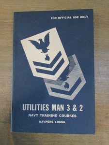 Navy Training Courses Utilities Man 3 & 2 Navpers 10656 1949 - Picture 1 of 6