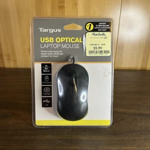 Ratón óptico para computadora portátil Targus USB con cable negro mate nuevo sellado - Imagen 1 de 6