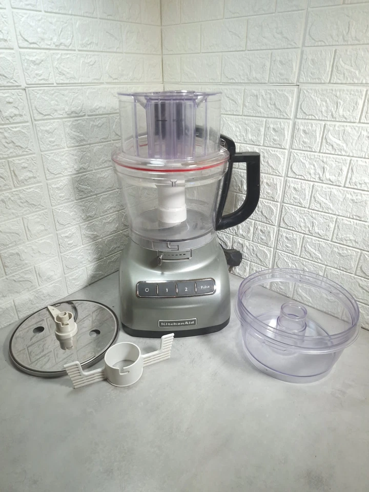 KitchenAid Artisan Food 3.1L Processor Silver Accessories T&W 3 Speed Appliance - Image 1 of 4