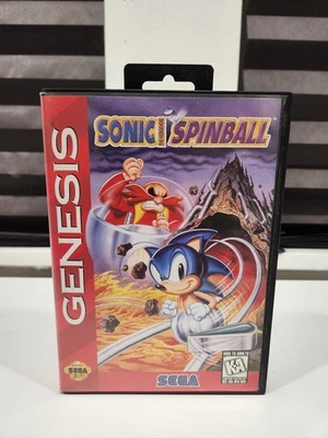 Sonic Spinball (Sega Genesis, 1993) Authentic Complete Tested  - Image 1 of 4