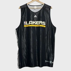 Camiseta deportiva de práctica de baloncesto negra fusión NBA Los Angeles LA Lakers XL de colección - Imagen 1 de 5