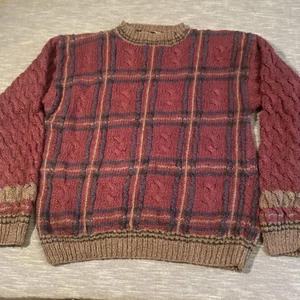 Studio hand cable knit vintage pullover sweat mens M - Picture 1 of 9