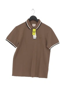 Guess Men's Polo S Brown Cotton with Polyester Basic New with tags - Picture 1 of 5