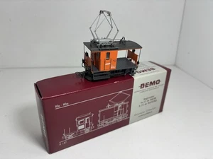 BEMO HOm 1270 132 4 WHEEL RhB Te 2/2 72 ELECTRIC WORKERS ENGINE BOXED VERY GOOD - Picture 1 of 8