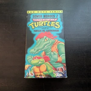 Teenage Mutant Ninja Turtles: The Bad Guys Series "Turtles Vs. Leather-Head" VHS - Picture 1 of 3