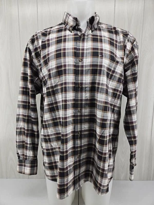Cabela's Men’s 2XL Plaid Button Down Shirt Wrinkle-Free Size Dress Shirt Pocket - Image 1 of 4