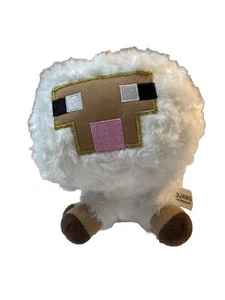 Minecraft Soft Plush White Sheep Lamb Stuffed Animal Toy 6" Mojang 2014 - Picture 1 of 7