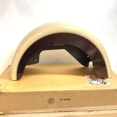 Nuevo guardabarros trasero izquierdo Harley 2009Up Trike arena perla/cañón marrón 83000054DUB Foto 1 de 4